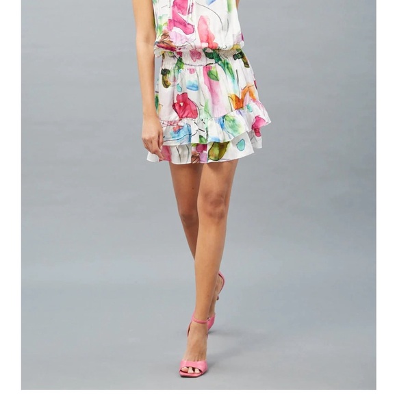 Lola & Sophie New York Floral Halter Mini Dress Size Medium - Picture 4 of 10